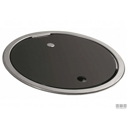 Can Hoodiny fornello 1 fuoco acciaio inox con coperchio — Ø 340 mm