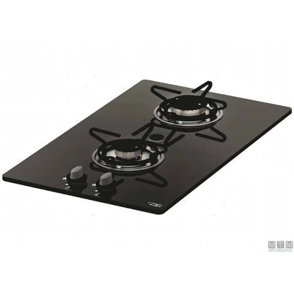 Can Fornello 2 Fuochi Chrystal 2 vetro temperato — PV1351 - 280x380 mm