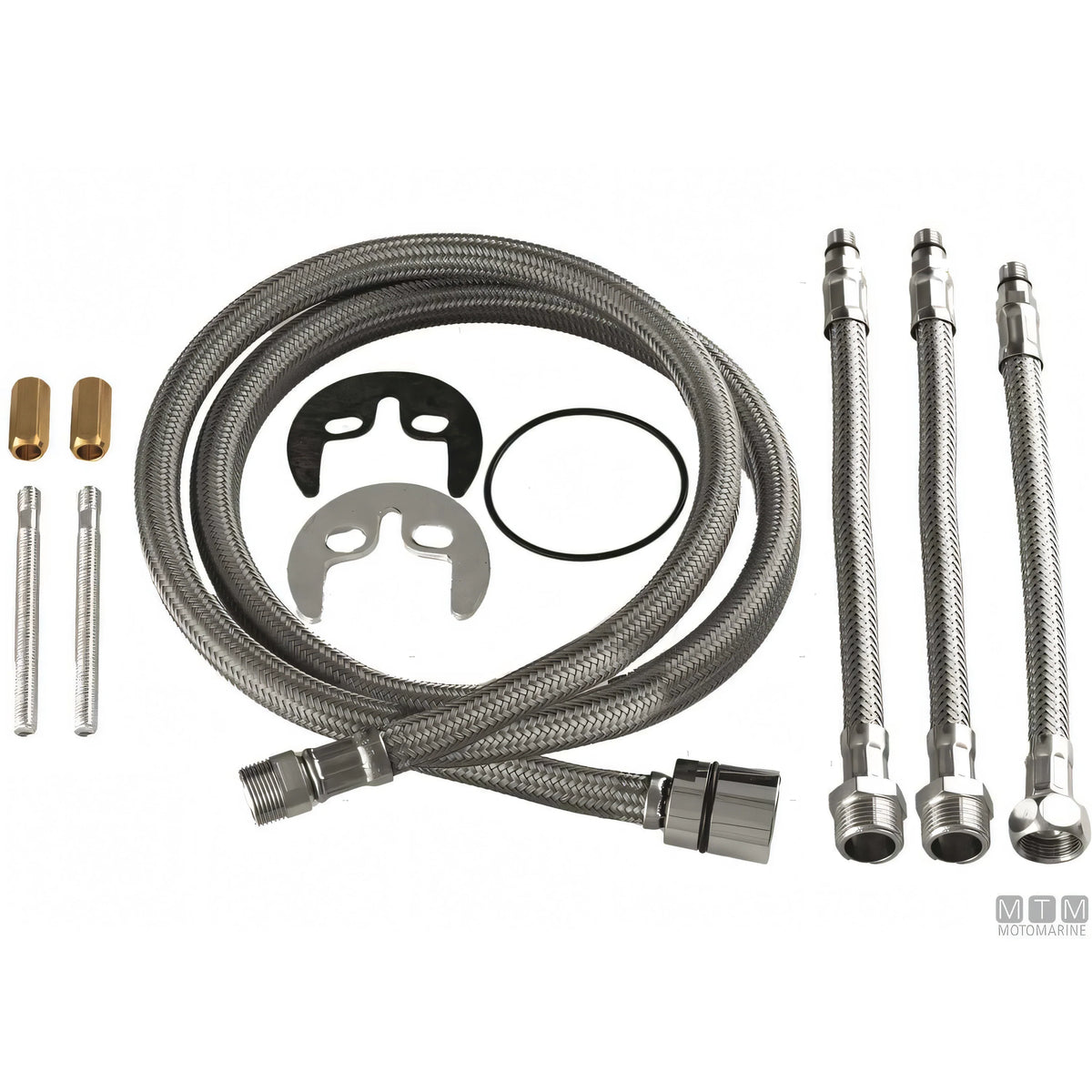 Motomarine miscelatore Elka Marine con doccetta ABS cromato — Con doccetta