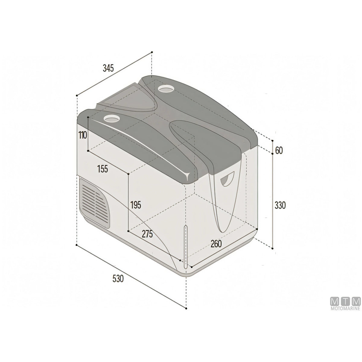 Vitrifrigo frigorifero portatile C29 29 litri — 12/24/230V