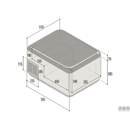 Vitrifrigo frigo freezer portatile C65 — Termostato digitale