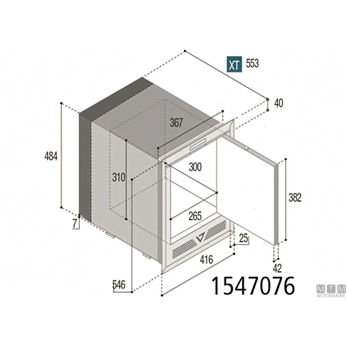 Vitrifrigo fabbricatore di ghiaccio VF IM CL OCX2 — XT Hydro Compact
