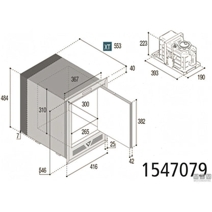 Vitrifrigo fabbricatore di ghiaccio VF IM CL OCX2 — XT Refill Compact