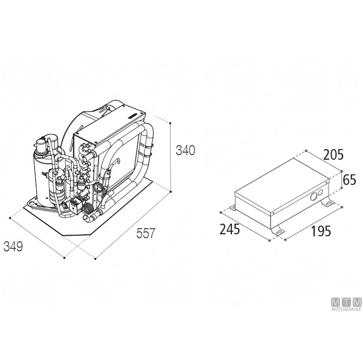 Climatizzatore Vitrifrigo MACS 16000 BTU/h — 16.000 BTU/h