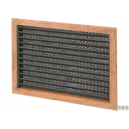 Griglia di aspirazione aria Vitrifrigo in teak — 250x250 mm