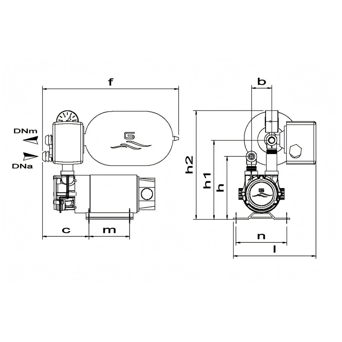 Autoclave Idromini ACB, disegno tecnico