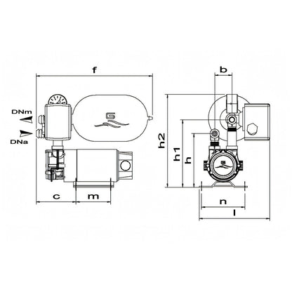 Autoclave Idromini ACB, disegno tecnico