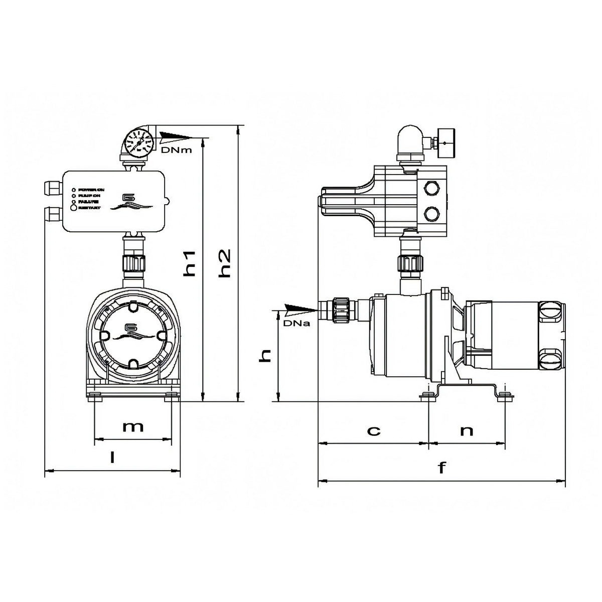 Autoclave Gianneschi Ecoinox, disegno tecnico