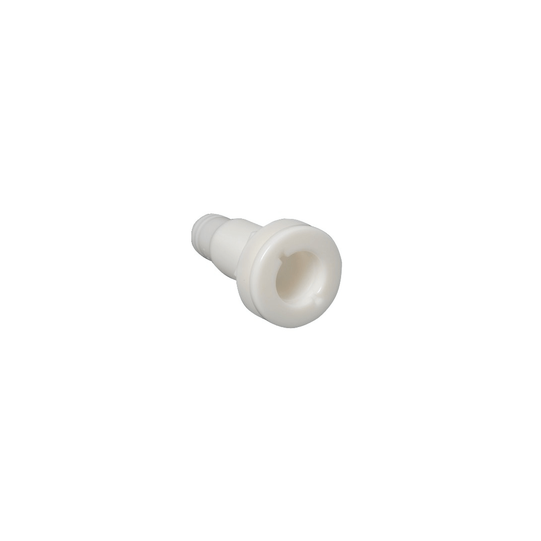 Scarico nylon bianco 1"-3/8 portagomma forma a fungo con flangia circolare senza valvola