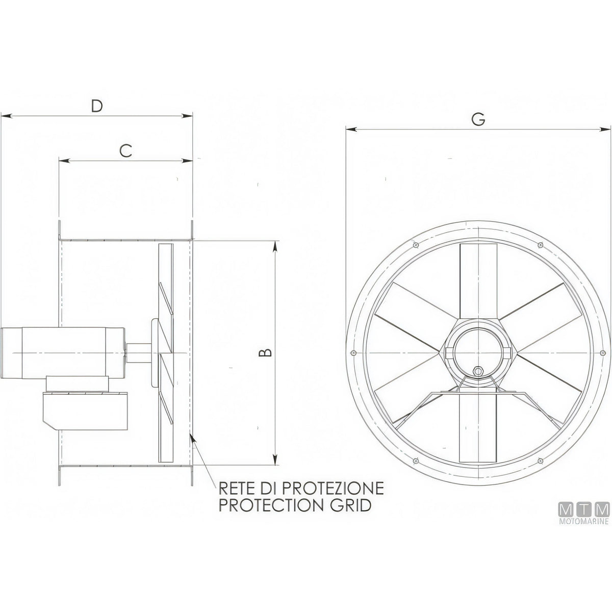 CEM aspiratore elicoidale VE 24V — vista 2