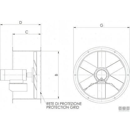 CEM aspiratore elicoidale VE 24V — vista 2