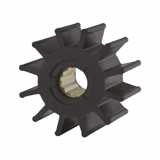 Girante Pompa Nitrile Ø95 · Ø int. 25 · H63.5 · 12 pale