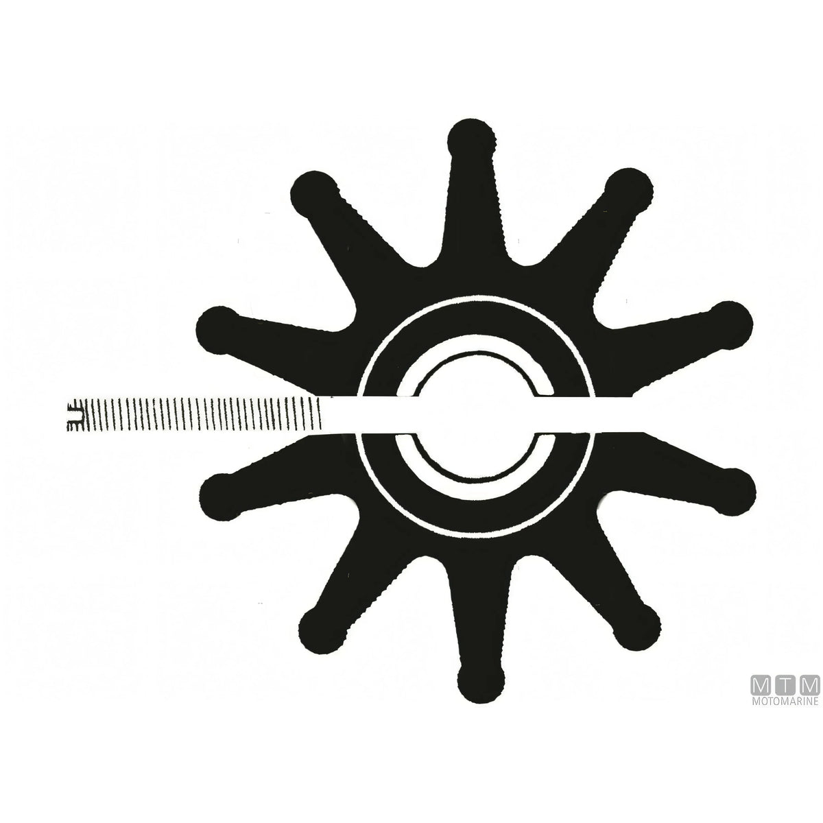 Girante Jabsco 51mm in neoprene — Rif. 18653-0001