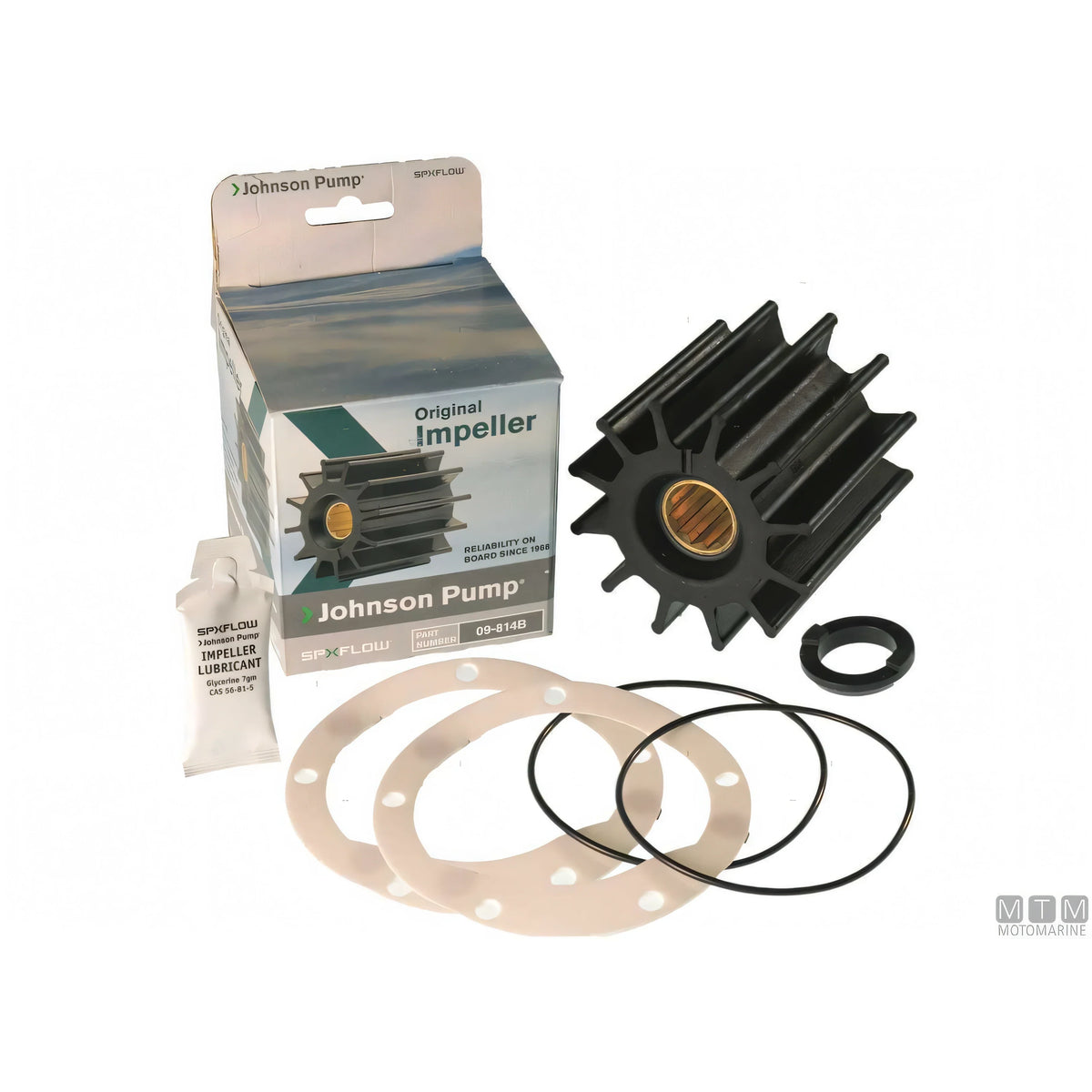 Pompa Johnson F9B-5600-2 raffreddamento motore corpo in bronzo — vista 5