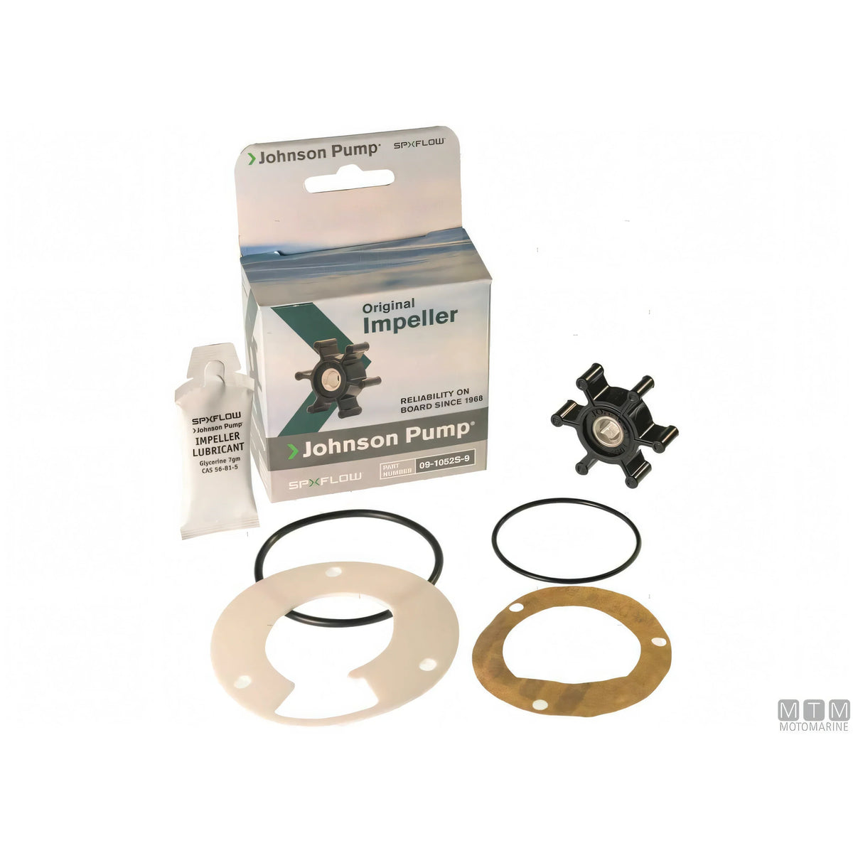 Girante di Ricambio JOHNSON 09-1052S-9 in Neoprene, ricambio per pompa di raffreddamento
