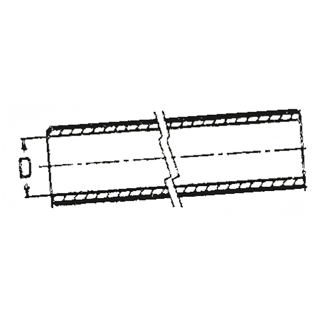 Tubo filettato Guidi, disegno tecnico