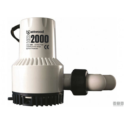 Pompa di sentina Attwood HD sommergibile in corpo resistente — HD2000 24V
