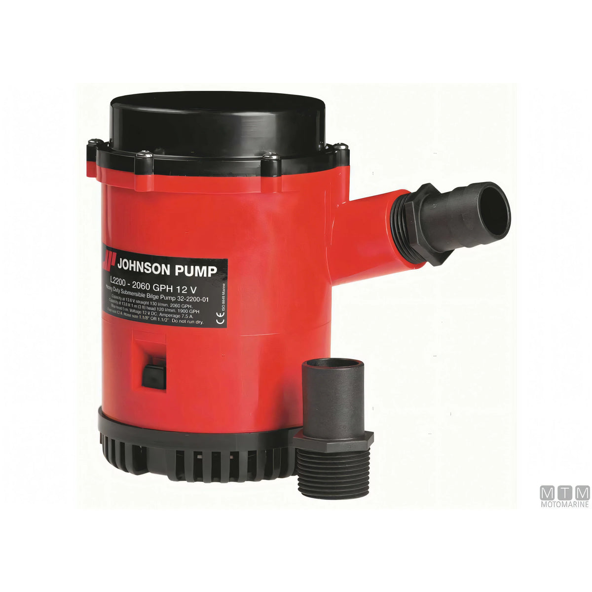 Pompa di sentina Johnson Heavy Duty sommergibile — Dura 2200 12V