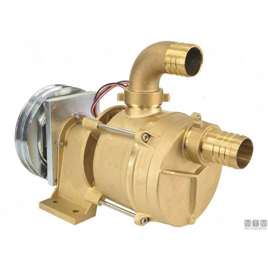 Motomarine pompa raffreddamento motore serie IFE in ottone con frizione elettromagnetica — Ø 25mm - 12V