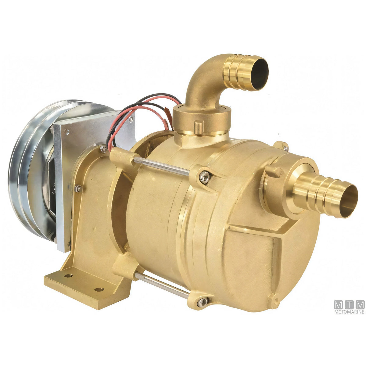 Motomarine pompa raffreddamento motore serie IFE in ottone con frizione elettromagnetica — Ø 30mm - 24V