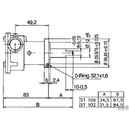 Ancor Pompa Raffreddamento ST109 Bronzo — ø 3/8"