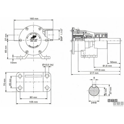 Johnson pompa di raffreddamento F8B-8 — F8B-8