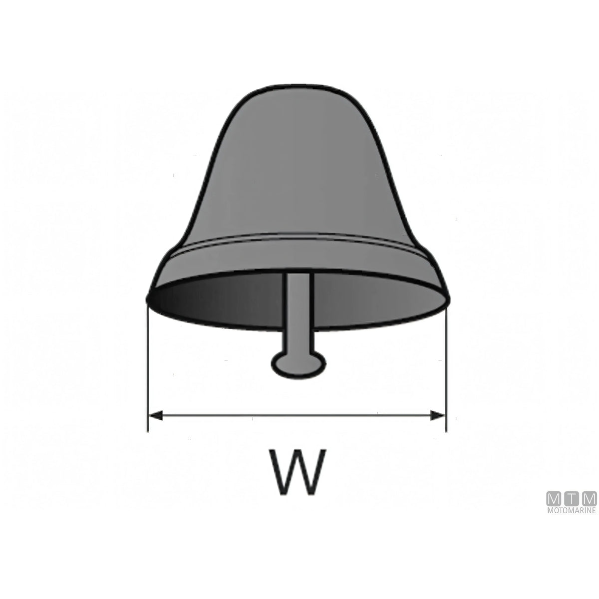Foresti e Suardi Campana Millenium 2000 ottone cromato — Ø 160 mm