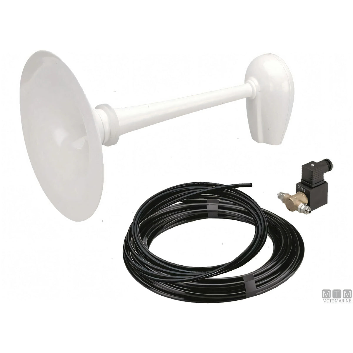 Tromba nautica Marco a norme R.I.Na. — Bianca 24V