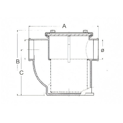 Filtro Guidi Mediterraneo, cestello filtrante in acciaio inox