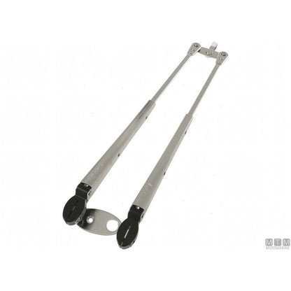 Roca braccio tergicristallo a pantografo telescopico in acciaio inox — 324/460 mm - Lucido