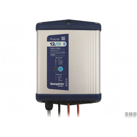 Caricabatterie Dolphin ProLite in alluminio anodizzato — 12V 15A