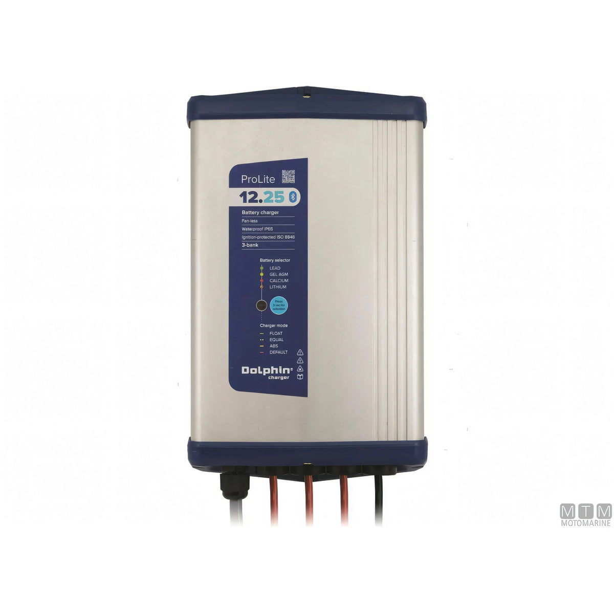Caricabatterie Dolphin ProLite in alluminio anodizzato — 12V 25A