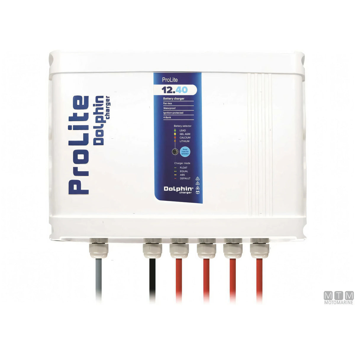 Caricabatterie Dolphin ProLite in alluminio anodizzato — 4U IP55 12V 40A