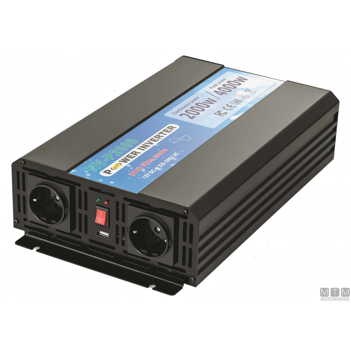 Motomarine Inverter ES100 Power 12V 24V — 2000W 24V