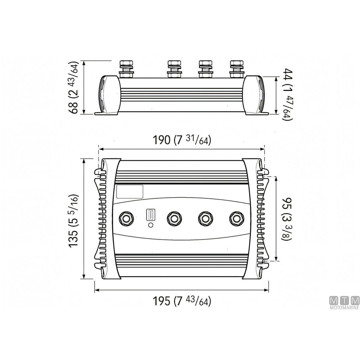 Quick ripartitore di carica ECS 160 Mosfet — 2 uscite