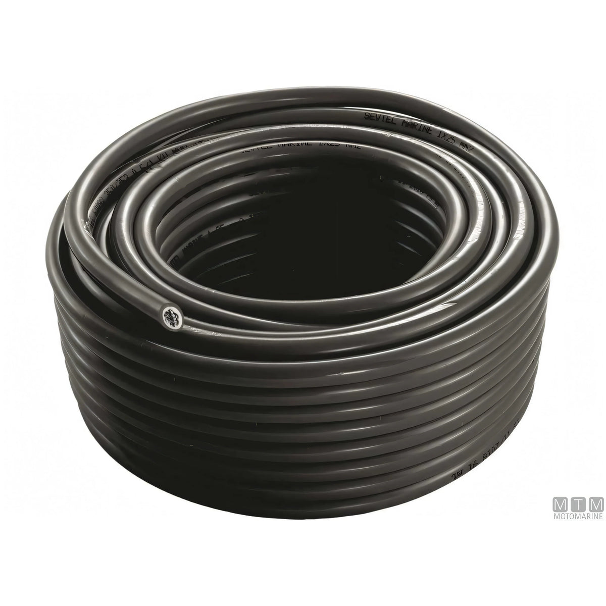 Cavo batteria marino CE 1x50 mm² rame stagnato guaina PVC — 50 m — Nero