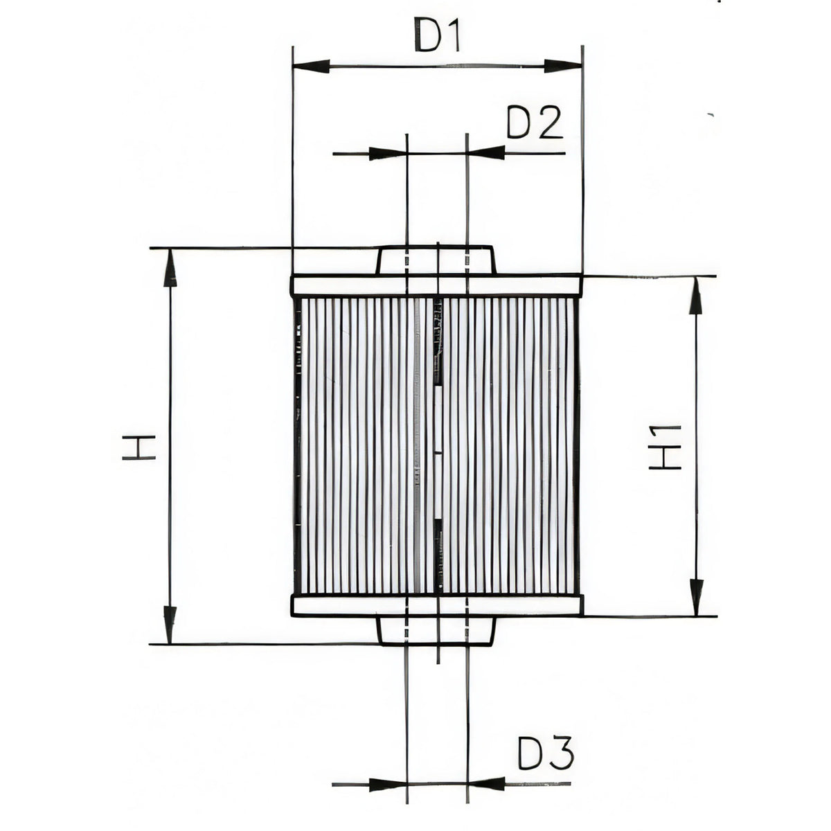 Filtro aria FNI per motori Volvo Penta rif. 3584145