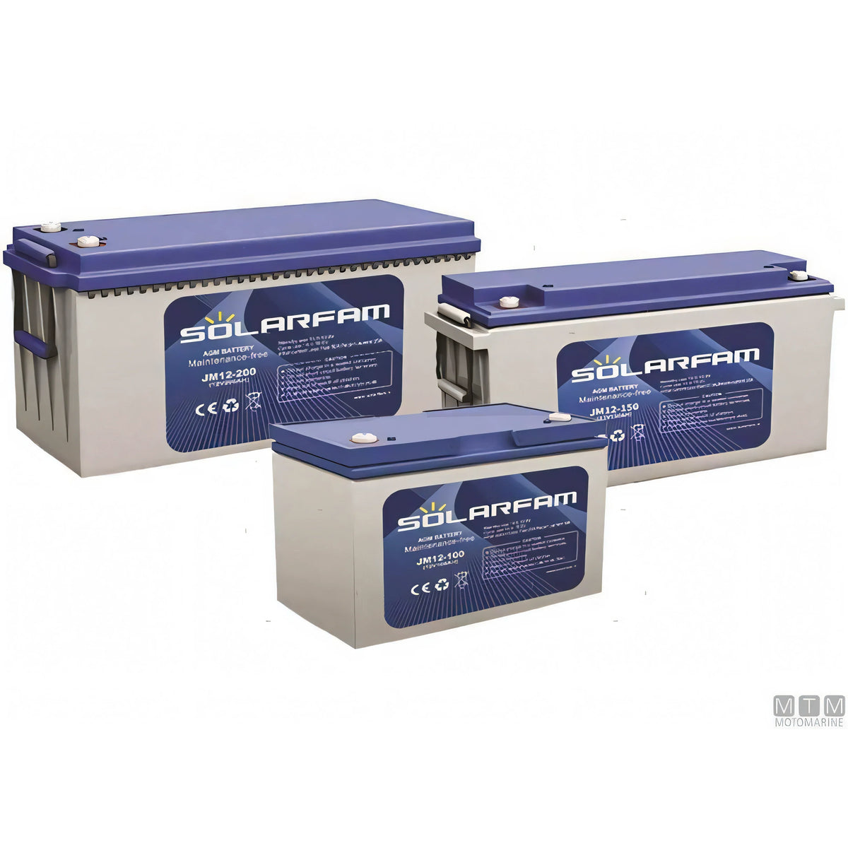 Motomarine batteria S-FAM AGM 12V piombo-acido — 100 Ah