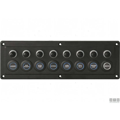 Motomarine pannello elettrico con interruttori microswitch — 4 posizioni - 150x90 mm