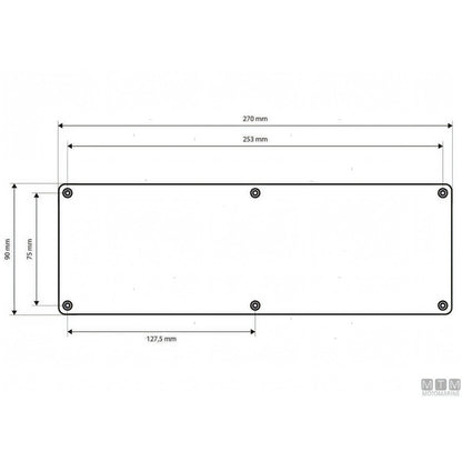 Motomarine pannello elettrico con interruttori microswitch — 4 posizioni - 150x90 mm