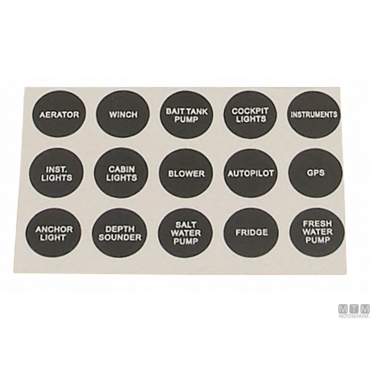 Motomarine pannello Wave con interruttori basculanti e valvole — 3 posizioni