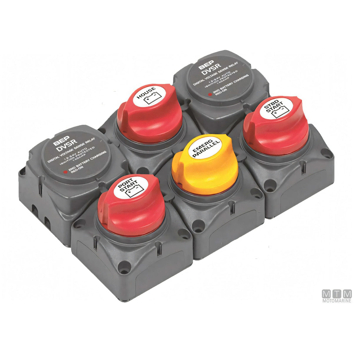 Bep gruppo staccabatterie doppio fuoribordo 3 banchi batteria — Doppio Fuoribordo 3 Banchi
