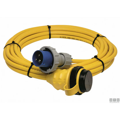 Cavo banchina Motomarine con presa Marinco e spina CE IP67 — 32A - 10 m