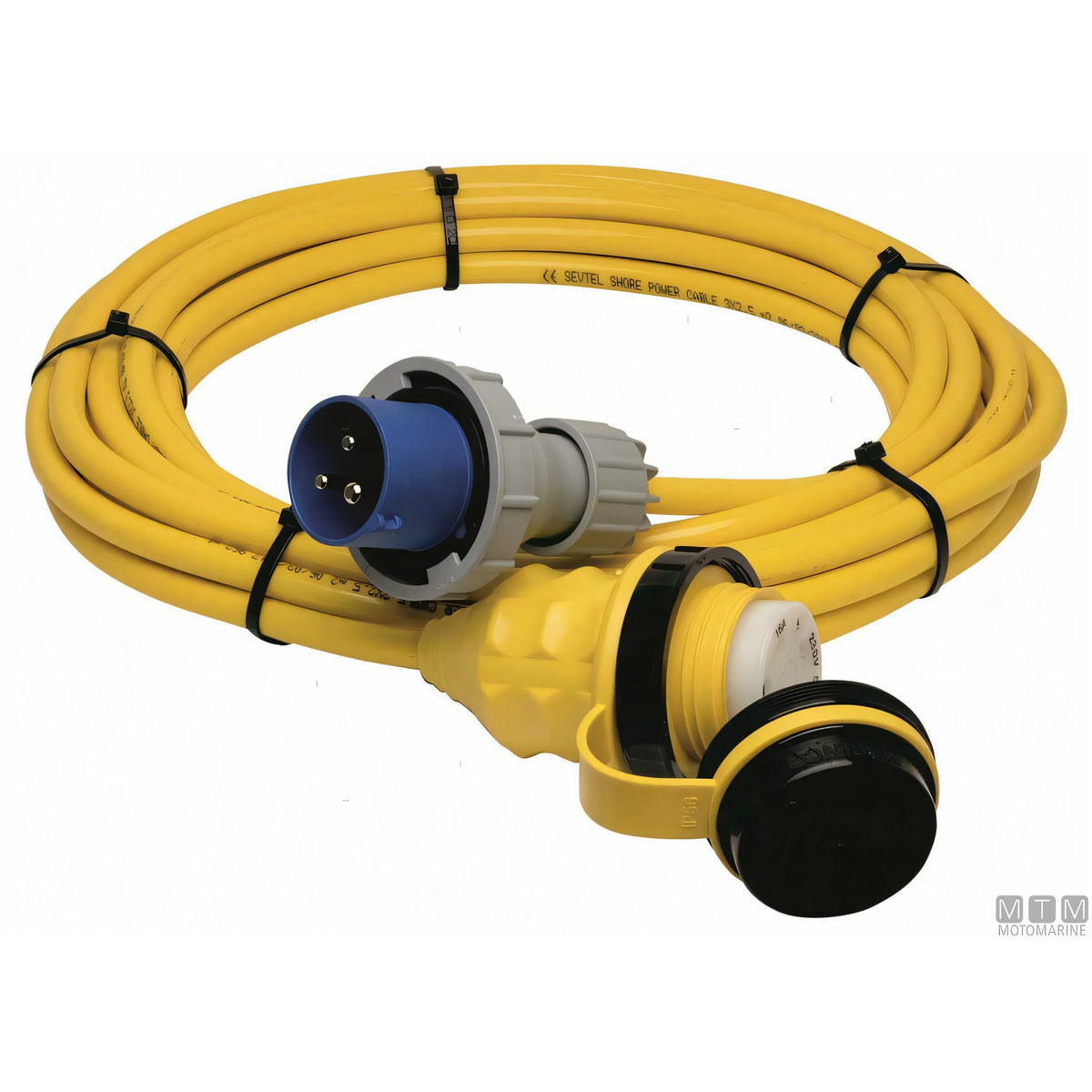 Cavo banchina Motomarine con presa Marinco e spina CE IP67 — 32A - 20 m