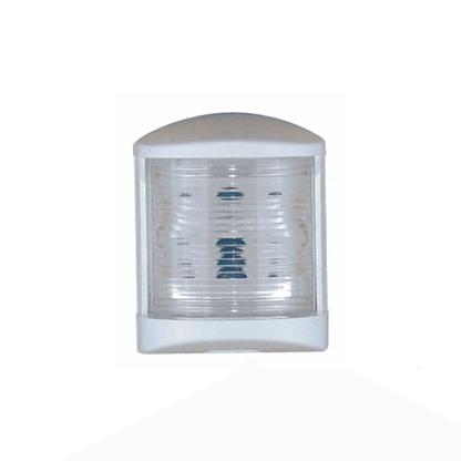 Fanale di navigazione poppiero bianco RIna Midi White in plastica bianca con lente trasparente