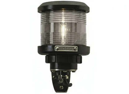 Fanale di navigazione DHR BB35Z bianco con lente fresnel trasparente e staffa di fissaggio nera