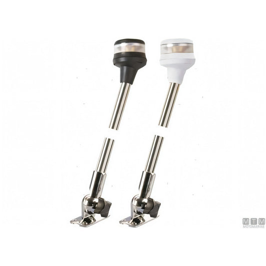 Motomarine fanale di via LED 360° su asta pieghevole
