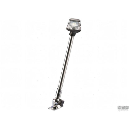 Motomarine fanale di via LED 360° su asta pieghevole — H 100 cm - Corpo Nero