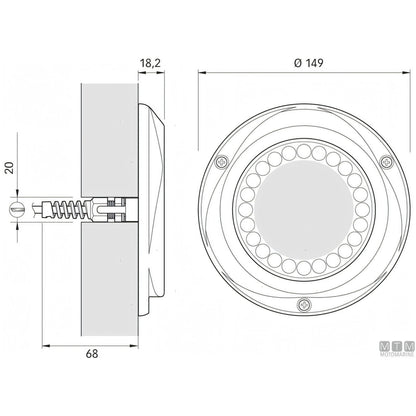 Quick Faro Subacqueo LED Challenger Delta — Bianco 80W