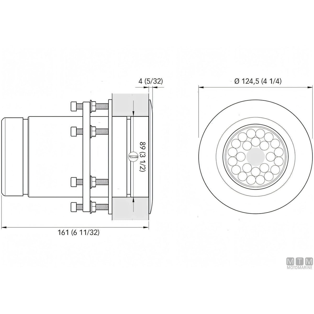 Quick Faro Subacqueo LED Challenger THI 80W — Bianca